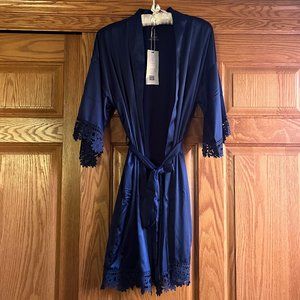 Brand NEW (BNWT) Navy Blue robe